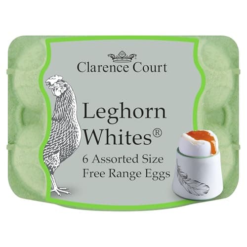 Clarence Court Traditional Leghorn Whites, Pack of 6