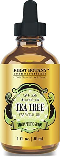100% Pure Australian Tea Tree Essential Oil with high conc. of Terpinen - A Known Solution to Help in Fighting Acne, Toenail Fungus, Dandruff, Yeast Infections, Cold Sores.
