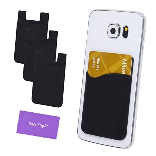 Credit Card/ID Card Holder - Can be attached to almost any Phone - Always carry your Essential Cards with your Phone - Silicone Material will keep its shape, cards will not fall out - 3M sticker