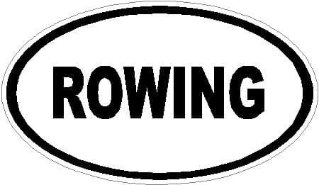 4" ROWING Euro oval Magnet for Auto Car Refrigerator or any metal surface.