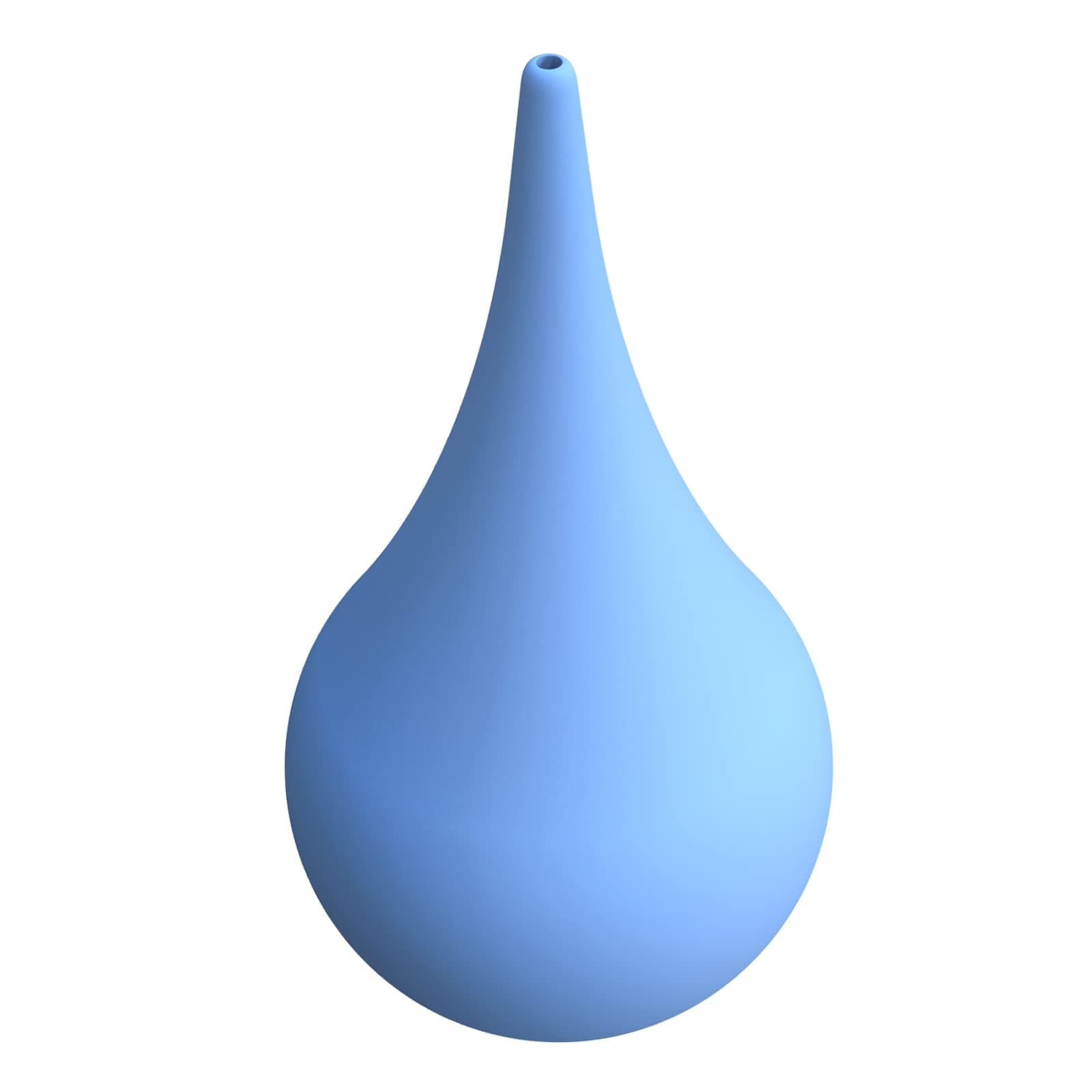 Rubber Suction Ear Syringe, Reusable Ear Cleaner Ear Washing Squeeze Bulb Cleaning Ball for Ear Wax Removal, Suitable for Adults and Children, Blue Smooth.