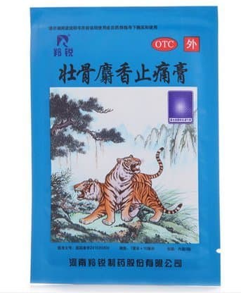 2x Zhuang Gu She Xiang Zhi Tong Gao(musk Herbal Plasters)(10 Patches/one Bag)joint Pain,arthritis