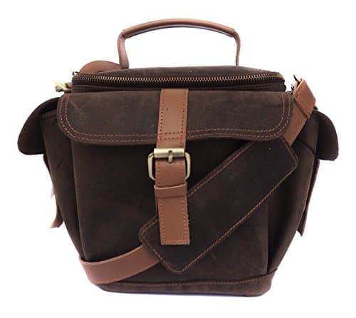 Chalk Factory Genuine Leather Bag for Canon EOS EOS 7D Mark II DSLR Camera (#MN_ANTIQUE)