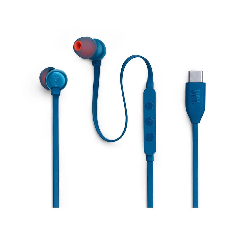 JBL, Tune 310C Wired in-Ear Earphone - Blue