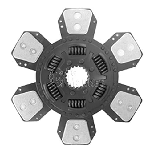 AGmonkey H5128011 12 1/4" Dual Disc Clutch 6-Pad Disc Fiat 160-90 180-90 1580 1880 140-90