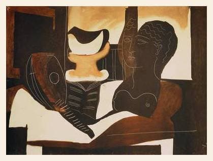 Germanposters Antique Head Pablo Picasso Still Life Poster Art Print