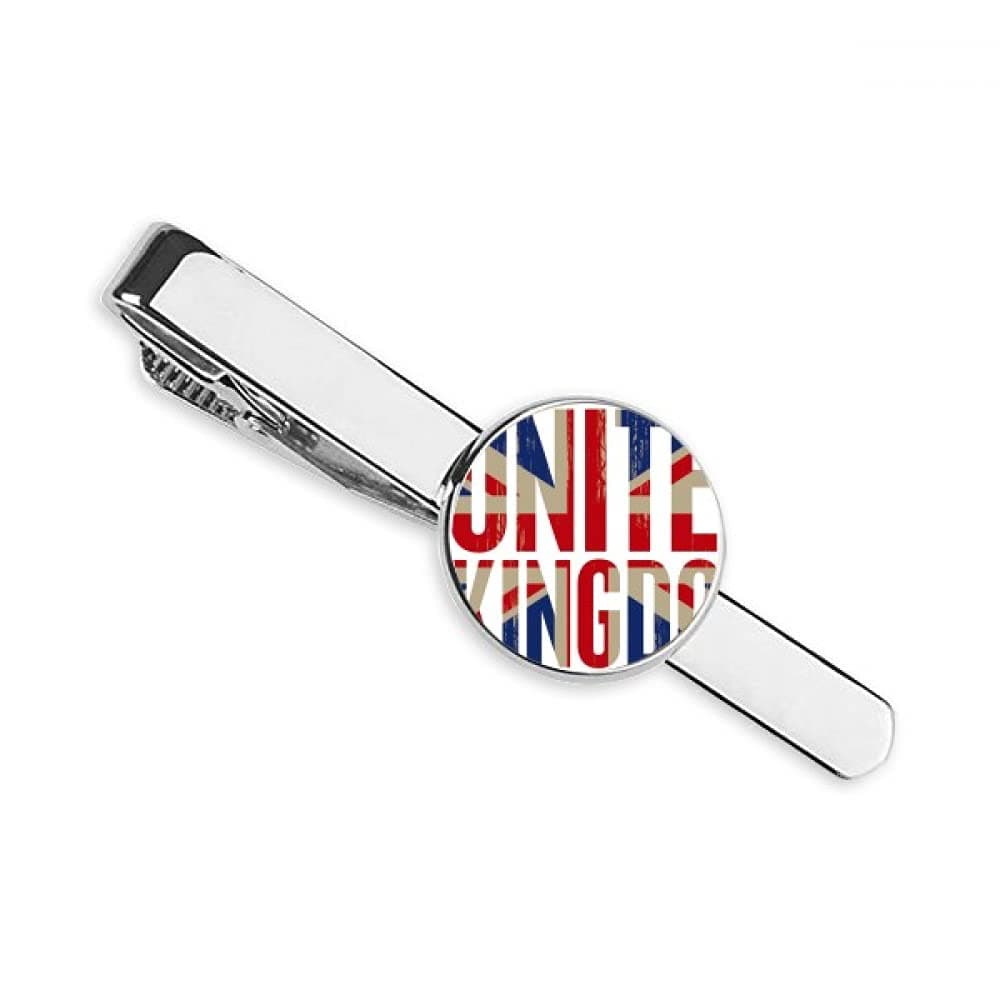Britain UK Flag Big Ben Union Jack Necktie Tie Clip Bar Business Man