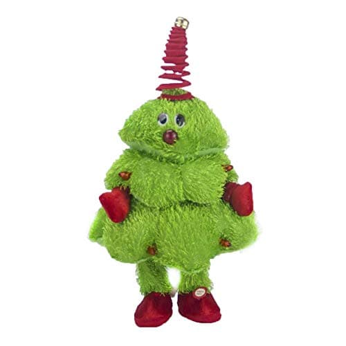 Wenasi Plush Animated Stuffed Animal Toy Singing & Dancing Christmas Tree Music Light Up Figure