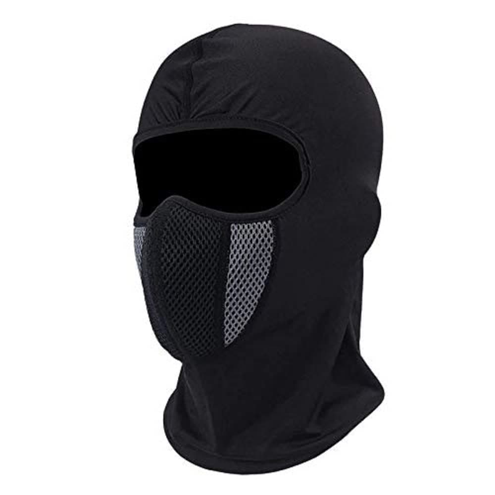 Cotton face mask Neck Cover Breathable Mesh Cotton Fabric Reusable Washable Cover Face Mask For Bike Riding Under Helmet Daily Use Cap Mask Pack of 2