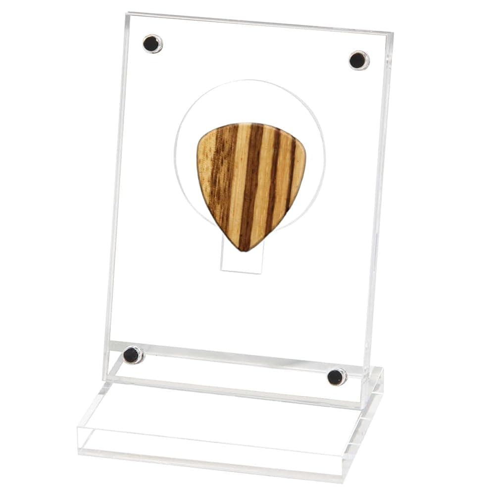 Chordobe Acrylic Guitar Pick Display Case UV Protection Guitar Pick Stand Holder - Military Coin Clear Box Collection