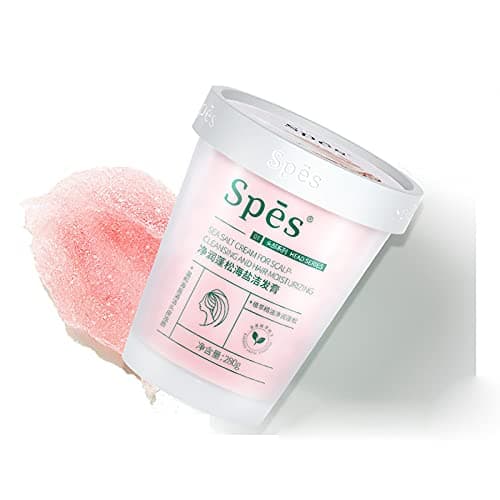 Spes Sea Salt Cream For Scalp Cleansing / Refreshing, Sea Salt Cream Shampoo For Scalp Purifying Oil Control And Cleansing Hair Care, Fresh Cleansing Shampoo, 280g (hair moisturizing)
