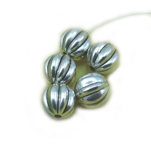 GEM-Inside Antique Silver Plated Acrylic CCB Jewelry Making DIY Spacer Beads Connector