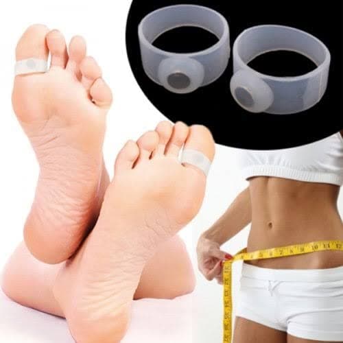 Diamondhead 1 Pair Weight Loss Soft Slimming Silicone Toe Ring