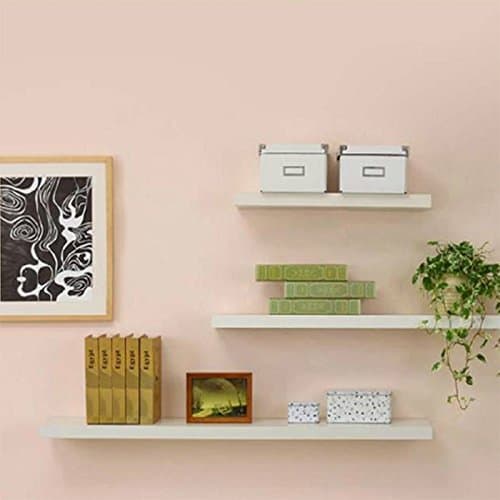 White 30CM Floating Wall Shelves Storage Shelving Wall Mounted Rack Kids Shelf (High Gloss White)