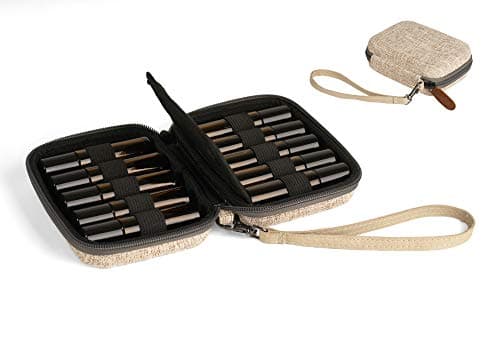 Aerobliss Essential Oil Travel Case Hard Shell Wallet for 10ml Roller Bottles with Bonus Recipe eBook