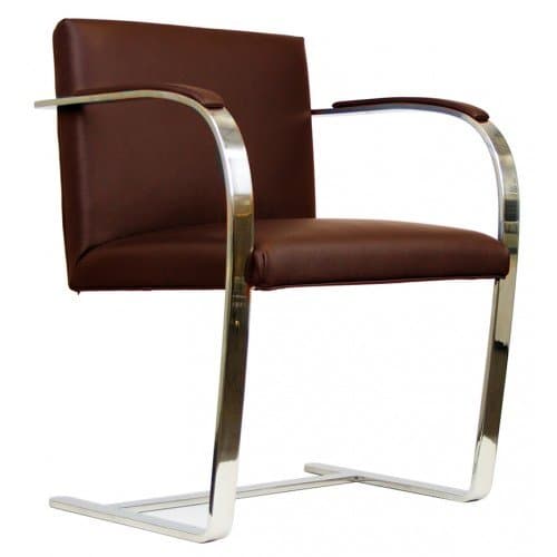 RetroMod Cantilever Chair, Chocolate Brown