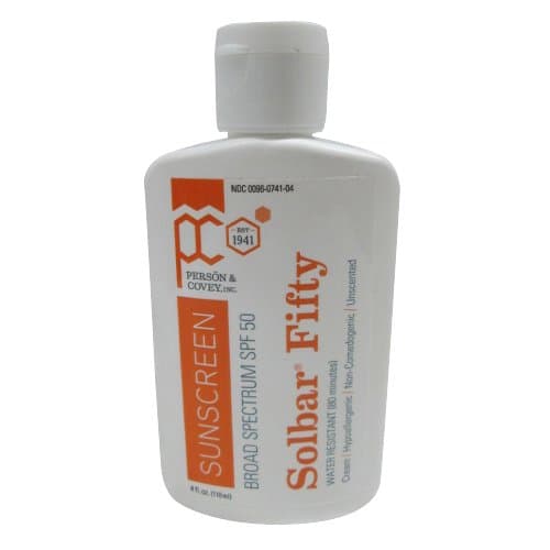 SolBar PF Cream 50 Sunscreen, SPF 50, Unscented 4 oz (115 g) Pack of 6