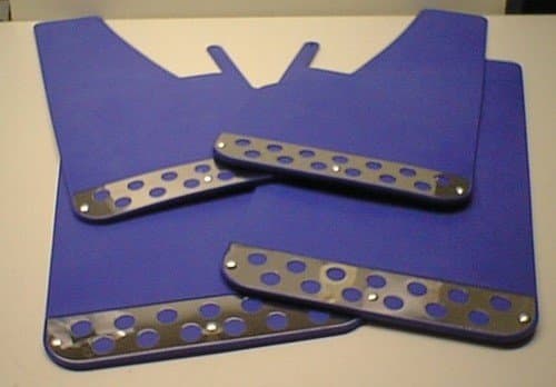 RALLY Mudflaps Mud Flaps Splash Guards (MF2) (Blue set of 4)