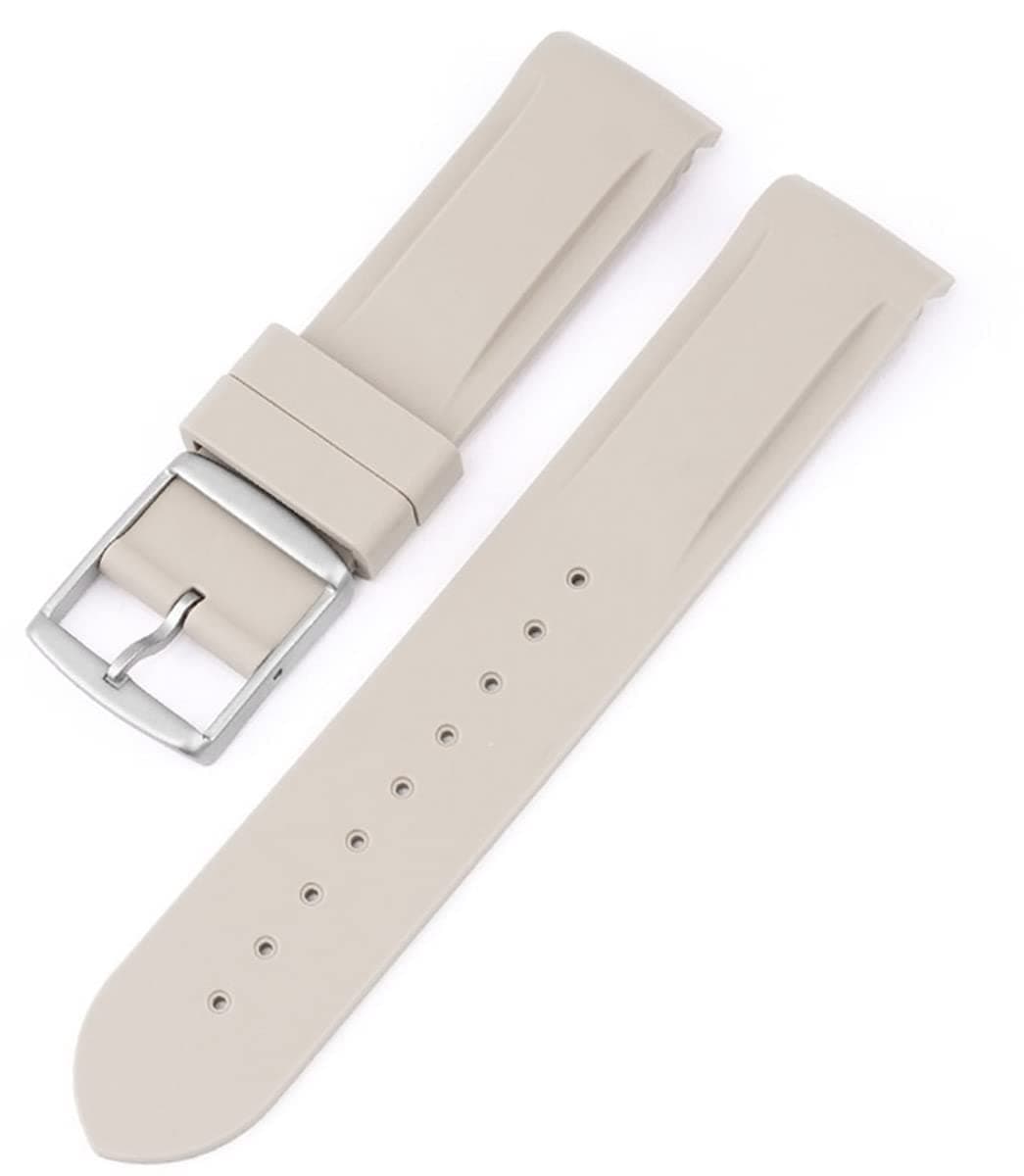 BBZ Soft Rubber Strap New Silicone Watch Strap Compatible with Omega X Swatch Moon Watches Men Women 20mm Curved End Rubber Wrist Band