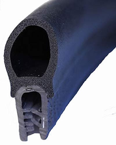 EUTRAS Kantenschutz 0 Eutras KSD2010 Rubber Door Boot Seal-Clamping Range 2.0-3.5 mm-Black-3 m, Länge