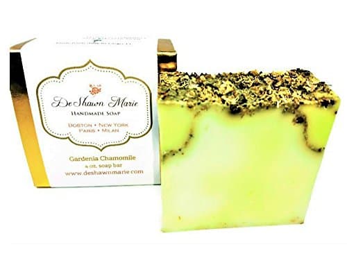 Gardenia Chamomile Soap, 4oz Soap Bar, Handmade Natural Vegan Glycerin Soap, Flower Soap