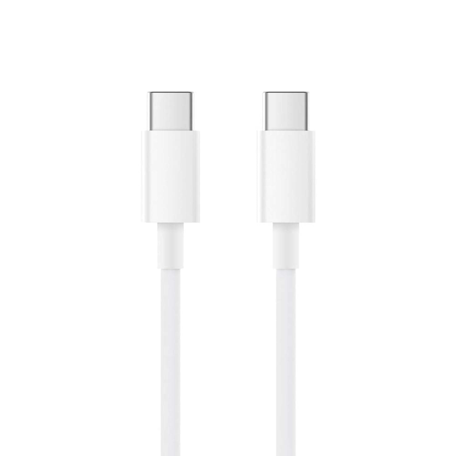 Mi USB Type-C to Type-C Cable, support 5A current and delivering up to 100W. Data transfer with 4.92 ft. For laptops, tablets, smartphones and more