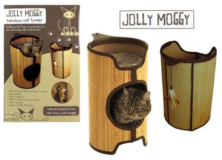 Jolly Moggy Bamboo Cat Tower Pets Cat Beds Sleepers 5060161239980