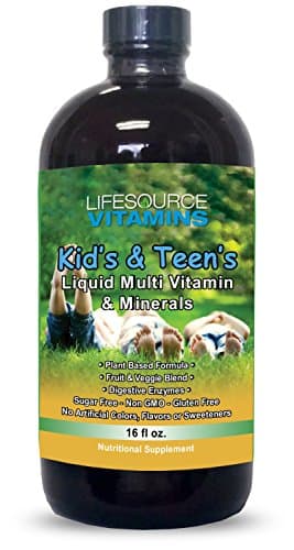 LifeSource Kid's & Teen's Liquid Multi Vitamins & Minerals - Complete Nutrition - Free Priority Shipping
