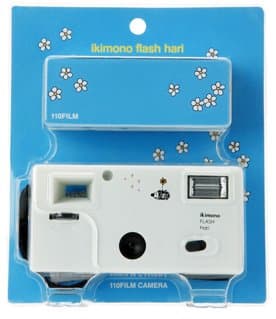 Superheadz ikimono Flash Hari 110 Format Camera Hedgehog with Film