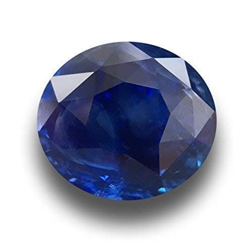 LMDPRAJAPATIS Ceylon Blue Sapphire Neelam Natural Gemstone 3.30 Carat 4.25 Ratti Lab-Certified Unheated Untreated AAA++ Natural Quality Gemstone