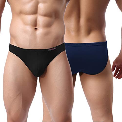 Avidlove Underwear Men's Low Rise Stretch Hip Briefs Pack of 4 - - XL