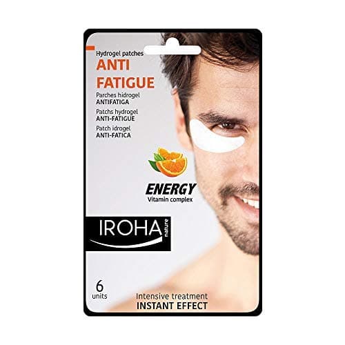 IROHA NATUREHydrogel Eye Patches, Antifatigue with Vitamin C for Men, 3 uses.
