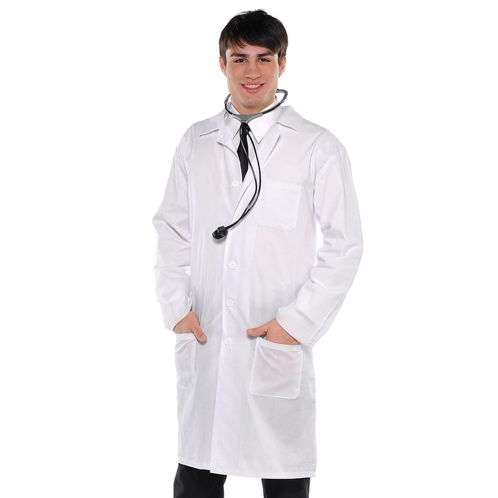 Doctor Coat for Adults (1 Pc.) - Perfect for Role Playing, Dress-Ups, or Costume Party Accessory