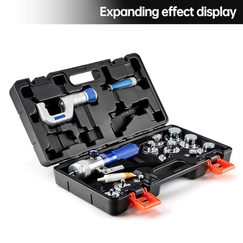IBOSAD HVAC Hydraulic SWAGING tool kit for copper tubing Expanding 3/8 inch to 1-5/8 inch,with 11PCS Expanding Jaws