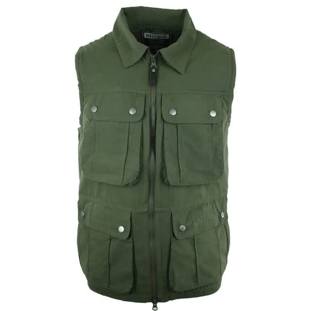 Hazy BlueDISCOVERER Mens Bodywarmer Utility Vest Gilet Waistcoat – Fishing Hunting Travel Photography Work with Pockets
