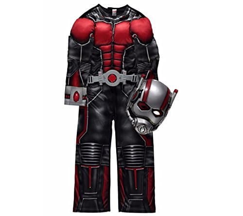 Official Marvel licensed Ant Man fancy dress costume 3-4 years with Light-Up Belt & Mask, Made for George Collection by Marvel for George
