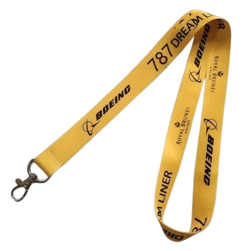 Boeing 787 Dreamliner Royal Brunei Airlines Jumbo Jet Passenger Model Aircraft Aerospace Aviation Design Manufacturer Air Airplane Airline Flight 17.7" Neck Lanyard