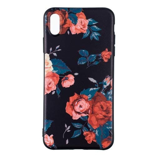 Generic Embossment Patterned TPU Soft Protector Cover Case for Xiaomi 6(Red Flower)