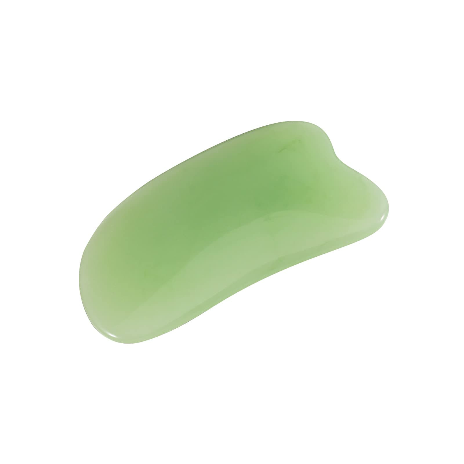 Guasha Massage Tool Layhou Guasha Board Amber Gua Sha Scraping Massage Tool for Body Skin Facial Care Trigger Point Treatment (Green)