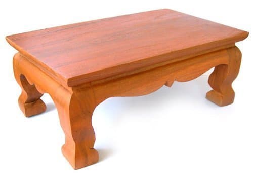 Miniature Table for Buddha Statue Stand Worship Pedestal Thai Wood Carving