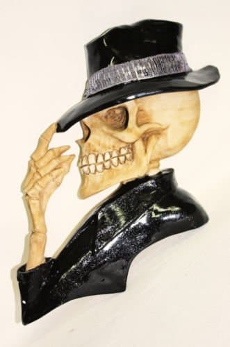 Michael Jackson King of Pop Wall Plaque Dancing In Black Coat 26cm