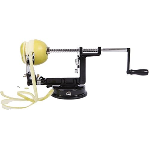Stainless Steel Apple Peeler Corer and Slicer - Luxury Black Edition