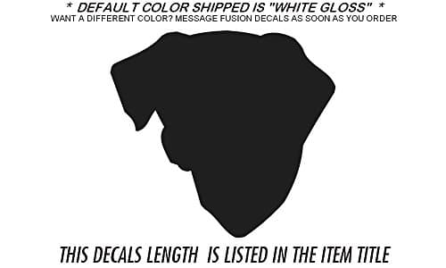 Old Croatian Sighthound Dog Breed Silhouette 18" Length-Width Vinyl Decal StickerChoose Color