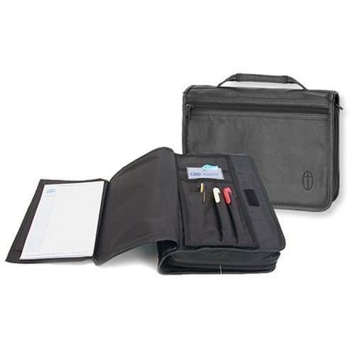 ® New Organizer Bible Cover, Leather, Black, Extra Large