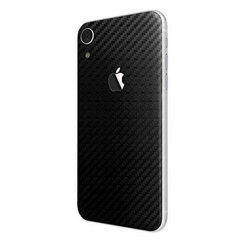 Black Carbon Fiber SKINTZ Glass Protection Skin Wrap Compatible with iPhone XR (6.1")
