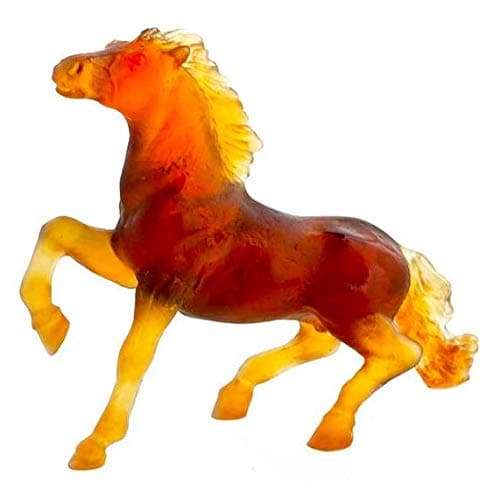 Daum Crystal Brown Wild Horse 02567-1
