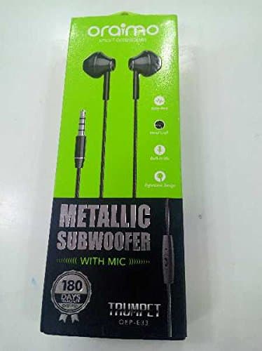 Mustan araimo Wired Headphone ( Black)