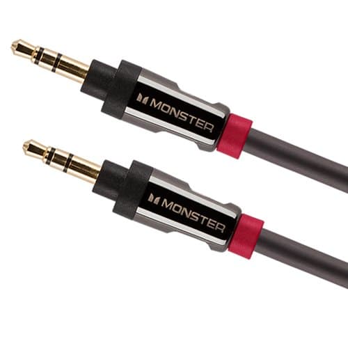 Monster Icable 800 Car Stereo Cable-7Ft Mini Cable, 3.5Mm-Enabled Devices, Apple, Samsung, Android