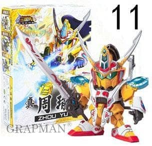 AEPRO - 10cm Plastic Anime Action Fiɡurеs/BB The Three Kingdoms Sousou Teni Ryofu Koumei Kanu Chouun Model Тоуs Puzzle Robot (11)