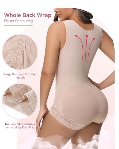 SHAPSHE Fajas Colombianas Moldeadoras BBL Post Surgery Stage 2/3 Body Shaper Tummy Control High Compression Garment Shapewear